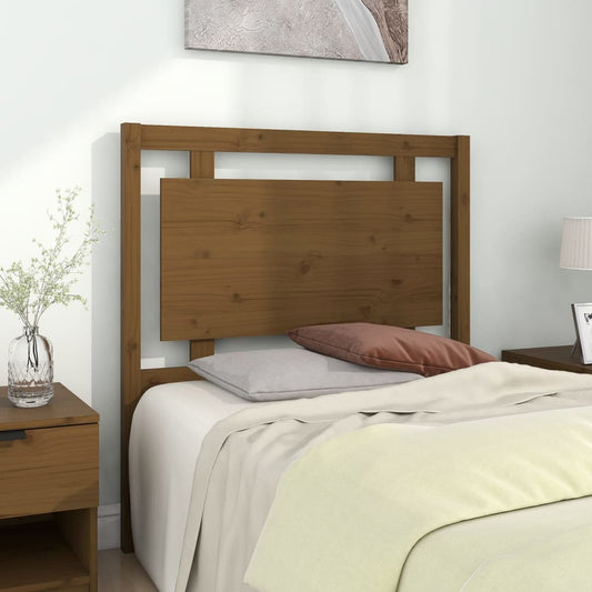 Bed Headboard | Honey brown | Solid pine wood | Standard