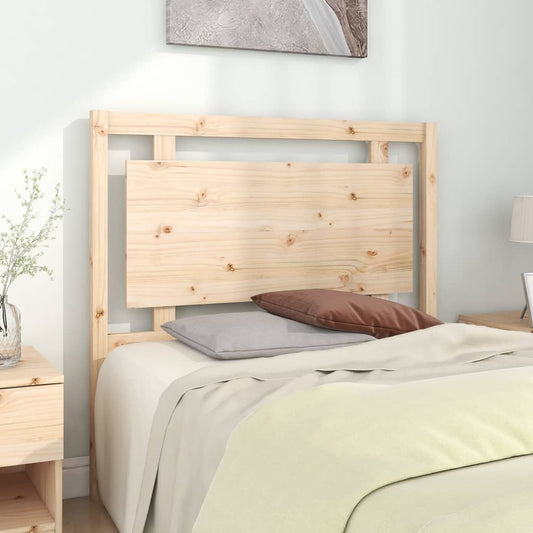 Bed Headboard | Natural Pine | Solid Pine Wood | 105 cm x 100 cm
