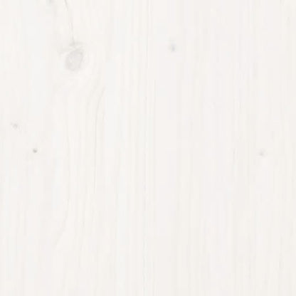 Bed Headboard White 125.5x4x100 cm Solid Pine Wood