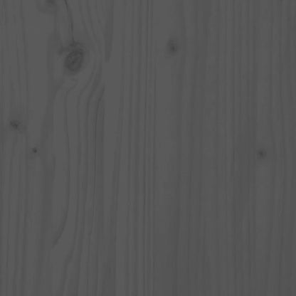 Bed Headboard | Grey | Solid Pine Wood | Large | Decorative Inlays