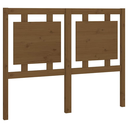 Bed Headboard | Honey brown | Solid pine wood | 125.5 x 4 x 100 cm