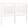 Bed Headboard White 140.5x4x100 cm Solid Pine Wood