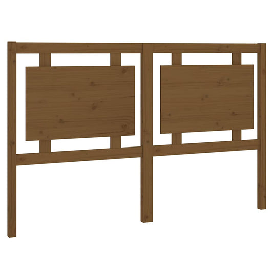 Bed Headboard | Honey brown | Solid pine wood | Standard Double