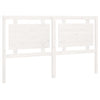 Bed Headboard White 165.5x4x100 cm Solid Pine Wood
