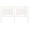 Bed Headboard White 165.5x4x100 cm Solid Pine Wood