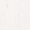 Bed Headboard White 185.5x4x100 cm Solid Pine Wood