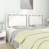 Bed Headboard White 185.5x4x100 cm Solid Pine Wood