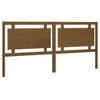 Bed Headboard Honey Brown 205.5x4x100 cm Solid Pine Wood