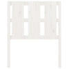 Bed Headboard White 80.5x4x100 cm Solid Wood Pine