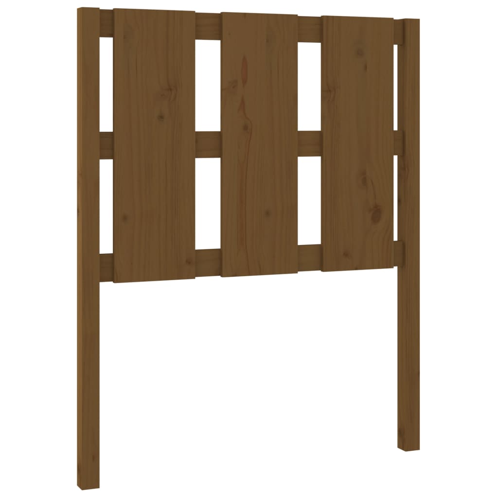 Bed Headboard Honey Brown 80.5x4x100 cm Solid Wood Pine