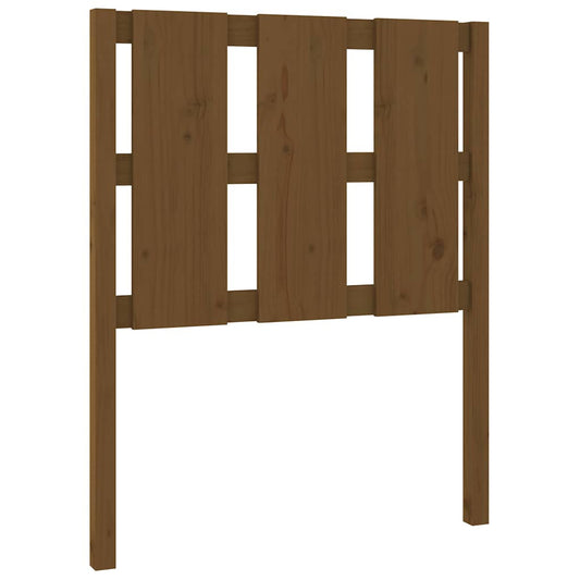 Bed Headboard | Honey brown | Solid pine wood | 80.5 x 4 x 100 cm
