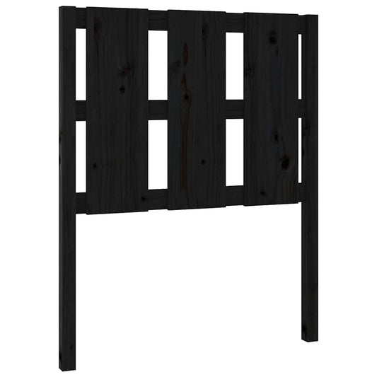 Bed Headboard | Black | Solid Pine Wood | Nice Design | Bed Headboard