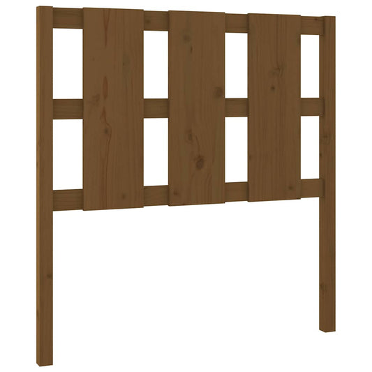 Bed Headboard | Honey Brown | Solid Pine Wood | Medium