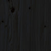 Bed Headboard Black 95.5x4x100 cm Solid Wood Pine