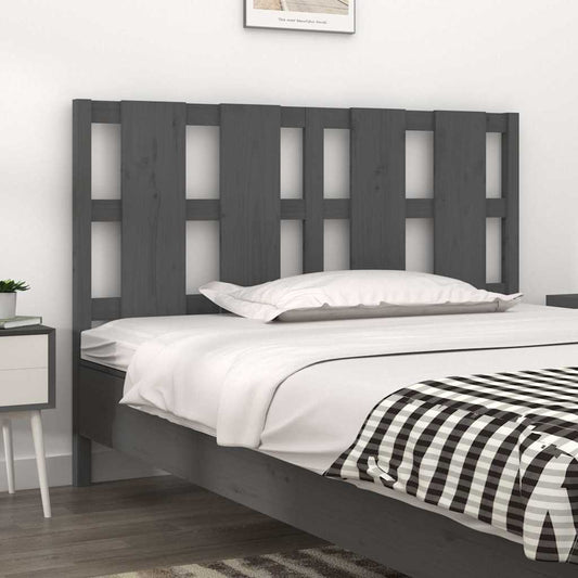 Bed Headboard | Grey | Solid pine wood | Medium | Bed Headboard