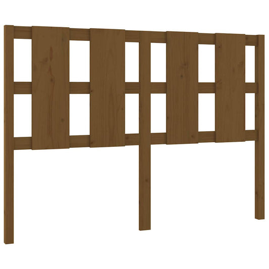 Bed Headboard | Honey Brown | Solid Pine Wood | 125.5 x 4 x 100 cm