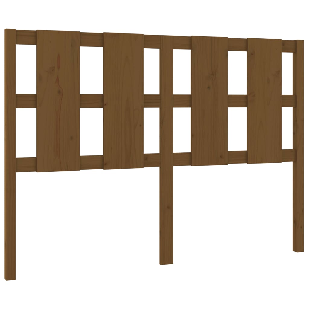 Bed Headboard Honey Brown 145.5x4x100 cm Solid Wood Pine