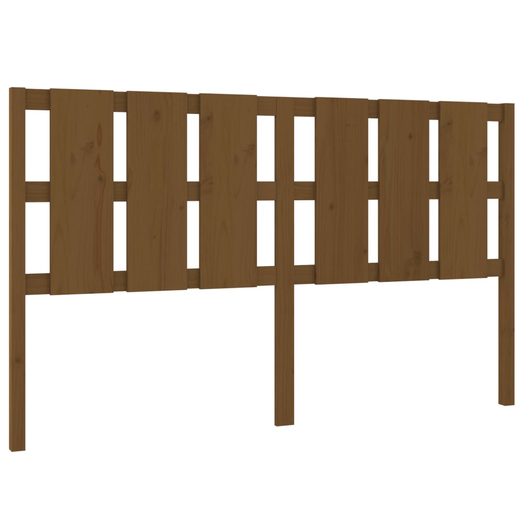 Bed Headboard Honey Brown 165.5x4x100 cm Solid Wood Pine