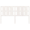 Bed Headboard White 185.5x4x100 cm Solid Wood Pine
