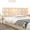 Bed Headboard 205.5x4x100 cm Solid Wood Pine