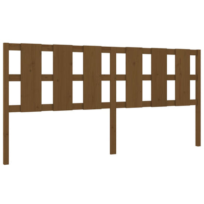 Bed Headboard Honey Brown 205.5x4x100 cm Solid Wood Pine