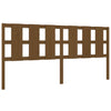 Bed Headboard Honey Brown 205.5x4x100 cm Solid Wood Pine