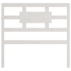 Bed Headboard White 95.5x4x100 cm Solid Wood Pine