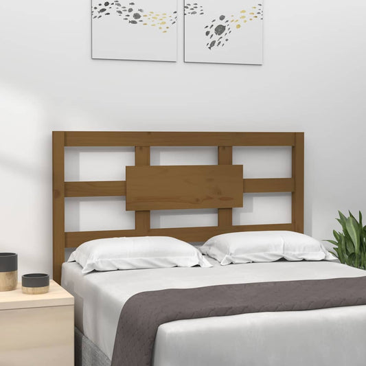 Bed Headboard | Honey Brown | Solid Pine Wood | 95.5x4x100 cm