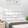 Bed Headboard White 140.5x4x100 cm Solid Wood Pine