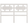 Bed Headboard White 185.5x4x100 cm Solid Wood Pine