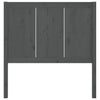 Bed Headboard Grey 80.5x4x100 cm Solid Pine Wood