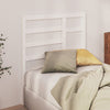Bed Headboard White 96x4x104 cm Solid Wood Pine