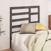 Bed Headboard Grey 96x4x104 cm Solid Wood Pine