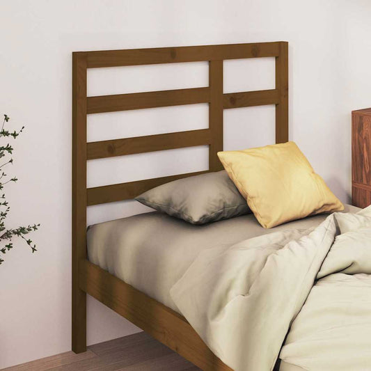 Bed Headboard | Honey Brown | Solid Pine Wood