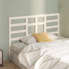 Bed Headboard White 126x4x104 cm Solid Wood Pine