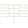 Bed Headboard White 146x4x104 cm Solid Wood Pine
