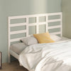 Bed Headboard White 146x4x104 cm Solid Wood Pine