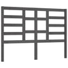 Bed Headboard Grey 156x4x104 cm Solid Wood Pine