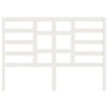 Bed Headboard White 166x4x104 cm Solid Wood Pine