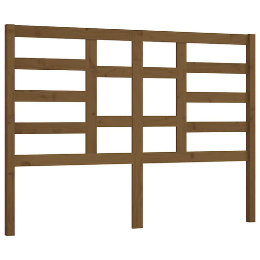 Bed Headboard | Honey brown | Solid pine wood | 166 x 4 x 104 cm