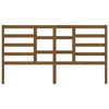 Bed Headboard Honey Brown 186x4x104 cm Solid Wood Pine