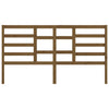 Bed Headboard Honey Brown 206x4x104 cm Solid Wood Pine