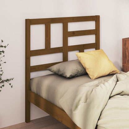 818168 vidaXL Bed Headboard Honey Brown 81x4x104 cm Solid Wood Pine