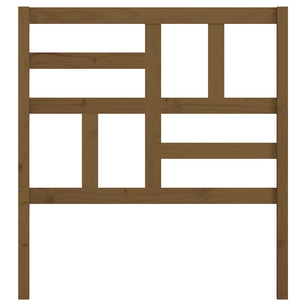 818168 vidaXL Bed Headboard Honey Brown 81x4x104 cm Solid Wood Pine