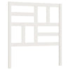 Bed Headboard White 96x4x104 cm Solid Wood Pine