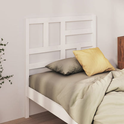 818171 vidaXL Bed Headboard White 96x4x104 cm Solid Wood Pine