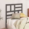 Bed Headboard Grey 96x4x104 cm Solid Wood Pine