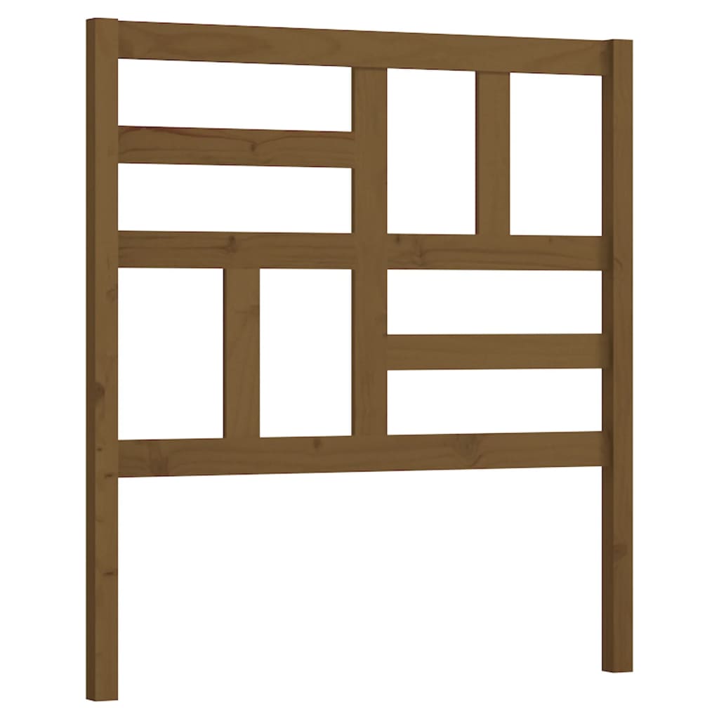 818173 vidaXL Bed Headboard Honey Brown 96x4x104 cm Solid Wood Pine
