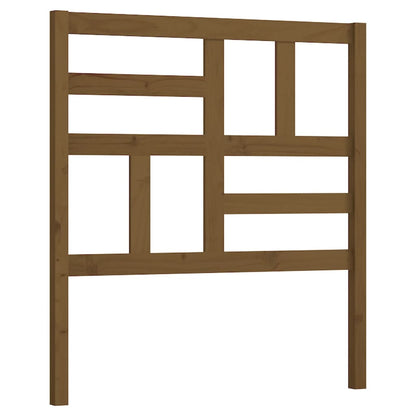 818173 vidaXL Bed Headboard Honey Brown 96x4x104 cm Solid Wood Pine