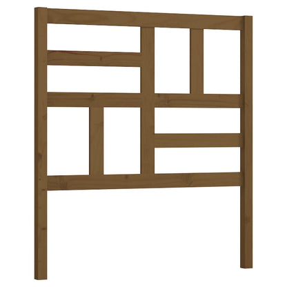 818178 vidaXL Bed Headboard Honey Brown 106x4x104 cm Solid Wood Pine